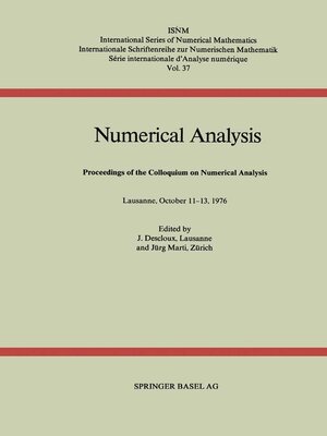 cover image of Numerical Analysis